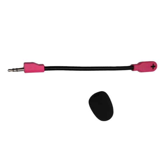 Flexible Noise Reductions Gaming Microphone 3.5mm Plugs Suitable for Select Model Wireless Headsets And Laptops