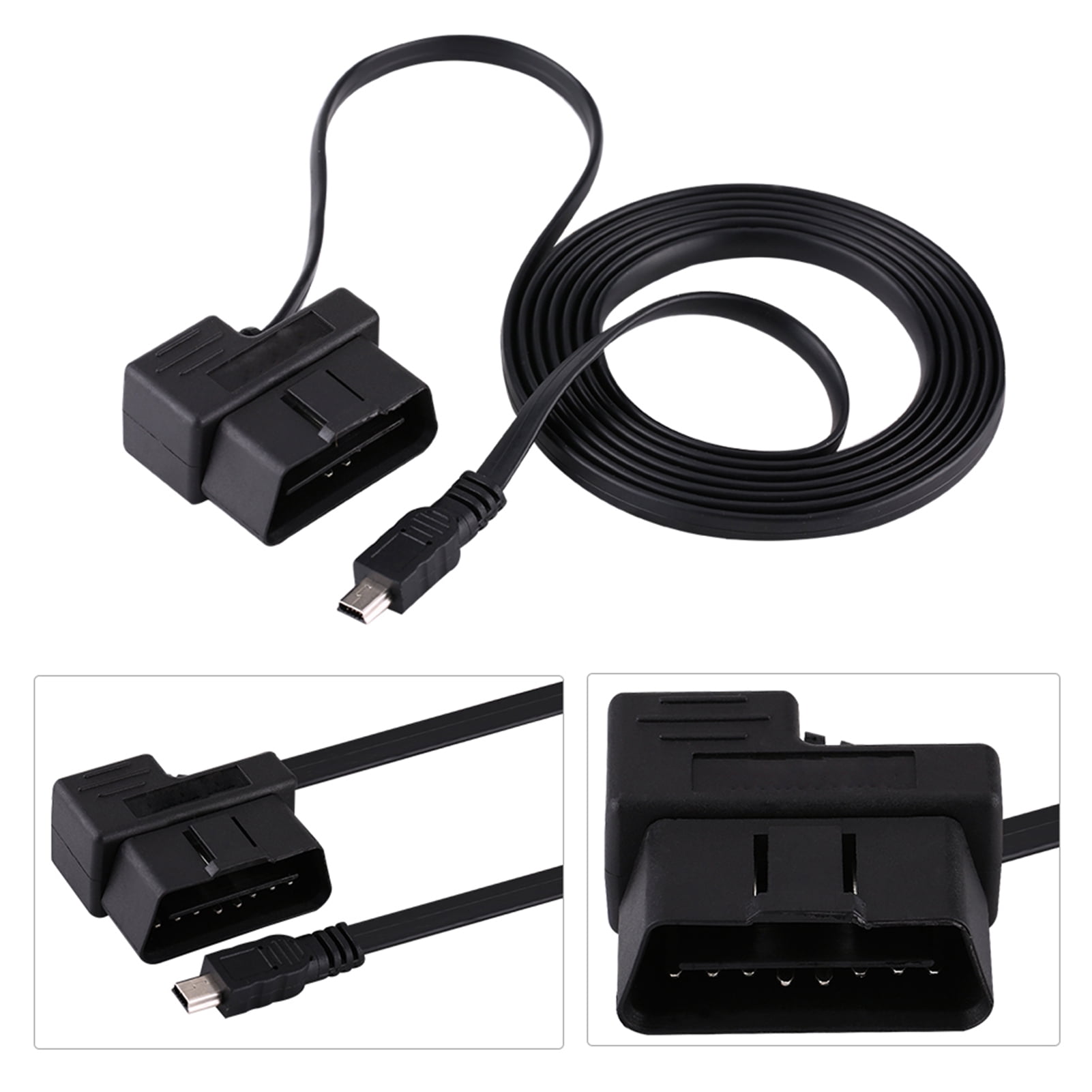 Flexible OBD Power Cable, OBD Diagnostic Extension Cable, For