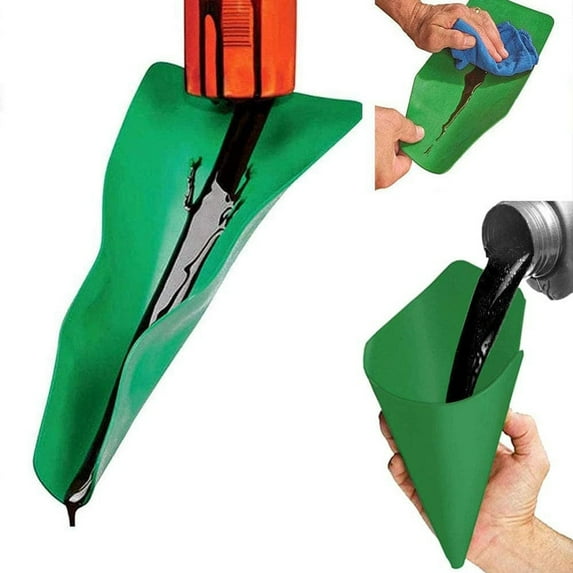 Flexible Oil Funnel, Universal Plastic Funnel for Car Motorcycle Engine Oil Gasoline Liquid Transfer