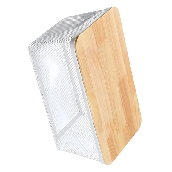 Flexible Open Pattern Metal Bins Wooden Bottom For Easy Access Storage