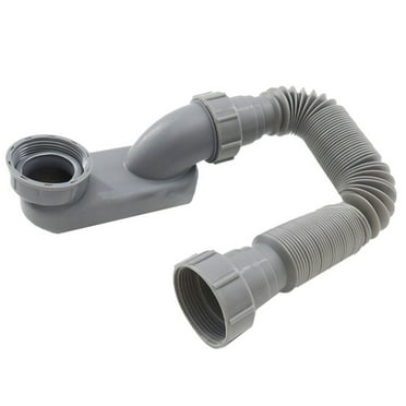 Flexible P Trap For Bath Tub Drain Pipe Low Profile Easy Setup Solution