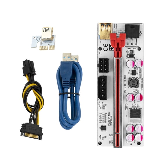 Flexible PCI-E Graphics Card Extension Cable Ribbon Extension Cable Cord, 60cm