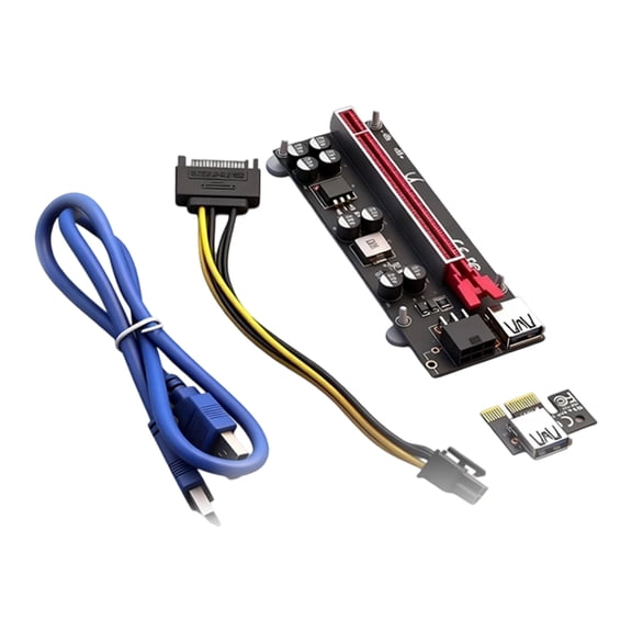Flexible PCIE 1X to X16 Extension Cord USB3.0 Cable for Improved GPU Positioning in Mining Setups