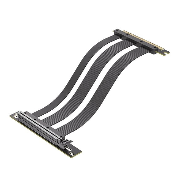 Flexible PCIE5.0 X16 Risers Cable For Various PC Components Angled Cable