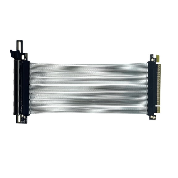 Flexible PCIE5.0 X16 Risers Cable with Improved Airflows for Vertical GPU Mounting in Compactly Case 15cm/20cm/25cm