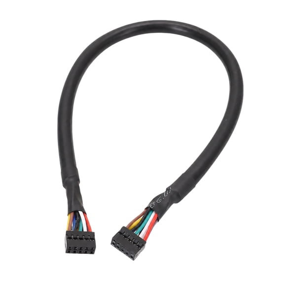 Flexible PVC 10Pin Female To Female USB Extension Cable For ITX Motherboards Connection In Tight Space