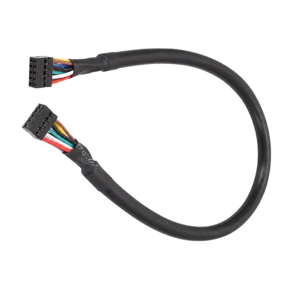 Flexible PVC 10Pin Female To Female USB Extension Cable For ITX Motherboards Connection In Tight Space