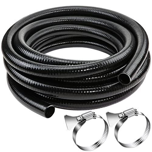 Flexible PVC Pipe1.5" Dia Black PVC Pipe,1.5" x25 feet Pool Hose,Spa
