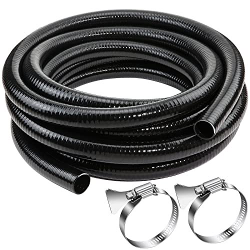 Flexible PVC Pipe1.5" Dia Black PVC Pipe,1.5" x25 feet Pool Hose,Spa