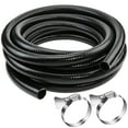 thumbnail image 1 of Flexible PVC Pipe2" Dia Black PVC Pipe,2" x25 feet Pool Hose,Spa Hose Tubing for Koi Ponds, Pond Tubing,Irrigation and Water Gardens,With 2PCS Stainless Steel Clamps, 1 of 7