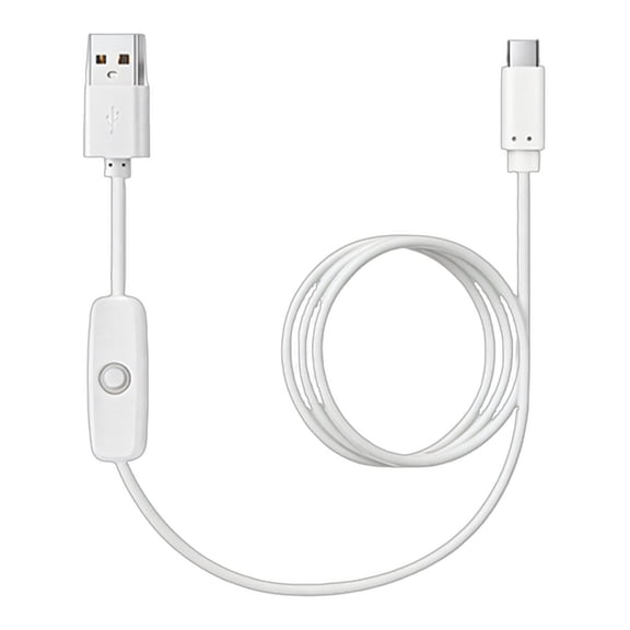 On Off Switching USB A To Type C Charging Cable USB Power Cable with Switching For LED Strips And Small Electronics 1.2Meters