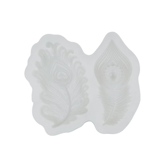 Flexible Peacocks Tail Design Silicone For Dessert Making And Decorations Easy Releases Sturdy