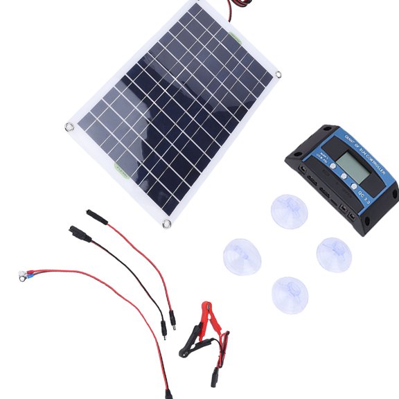 Flexible Photovoltaic Power Generation 50W Set Highlighting Monocrystalline Panel and MPPT Controller Excellent for Low Power Demands and Off Framework Living