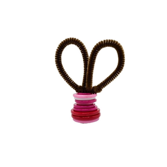 Flexible Pipe Cleaner Craft Toy with Stacked Plastic Rings for DIY Art Projects and Creative Handmade Decorations