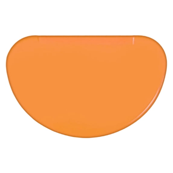 Flexible Plastic Dough Scraper, Butter Cutter for Baking Pastry, Non Stick Bowl Scraper, 6X4In (Orange1)