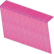 Unique Industries Hot Pink Flexible Plastic Straws, 50 Count