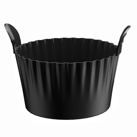 Flexible Plastic Tub with Handles Multipurpose Round Storage Container Large Capacity Utility Basket for Indoor Outdoor Use