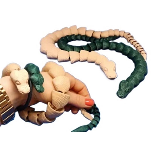 Flexible Python 50cm Long 3D Printed Python Decor