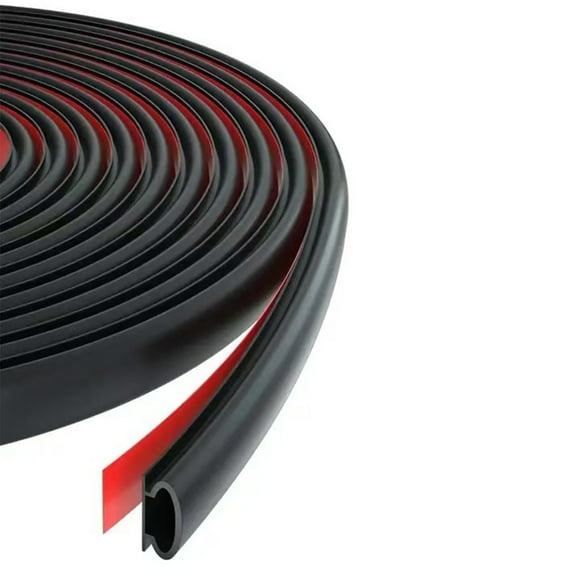 Flexible Quarter Round Molding Adhesive Rubber Trim Waterproof Seal for Wall Edges Corner & Staircase Cabinet Edges