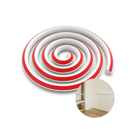 Flexible Quarter Round Molding, HXRH Portable Bendable Molding Trim for Cabinet,4.9In Durable Cabinet Edge Trim for Floor,Columns,1Pc