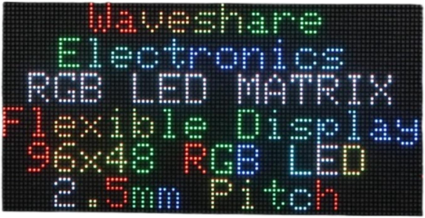 Flexible RGB Full-Color LED Matrix Panel Compatible with / Pico / ESP32 ...