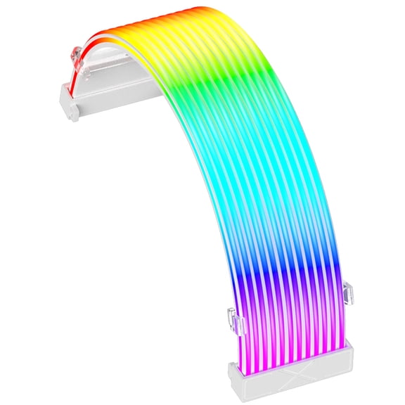 Flexible RGB LED Light Strip Bar ARGB Board Cover For Computer Power Supply ATX 24PIN GPU Video Card Cables And Case