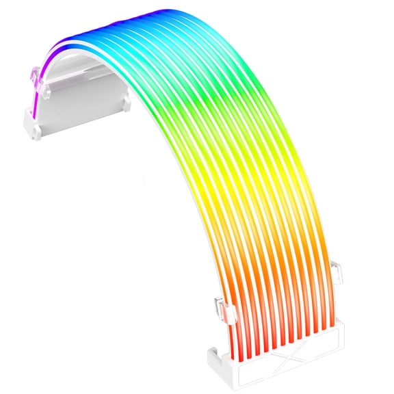 Flexible RGB LED Light Strip Bar ARGB Board Cover For Computer Power Supply ATX 24PIN GPU Video Card Cables And Case