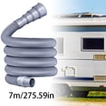 thumbnail image 1 of Flexible RV Sewer Hose Kit – Adjustable Drain Pipe for Camper & Trailer – Foldable Wastewater Tube with Metal Clamp for Travel-23FT, 1 of 3