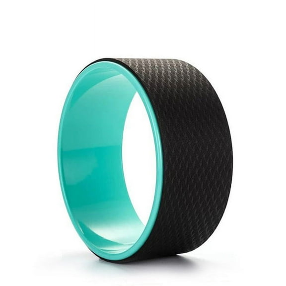 Flexible Range Of Motion Yoga Wheel, Posture Fit Padding Technology - 12.6" X 5" Increase Mobility Back Pain Relief Wheel, Durable ABS Frame For Stability & Anti-Slip Surface