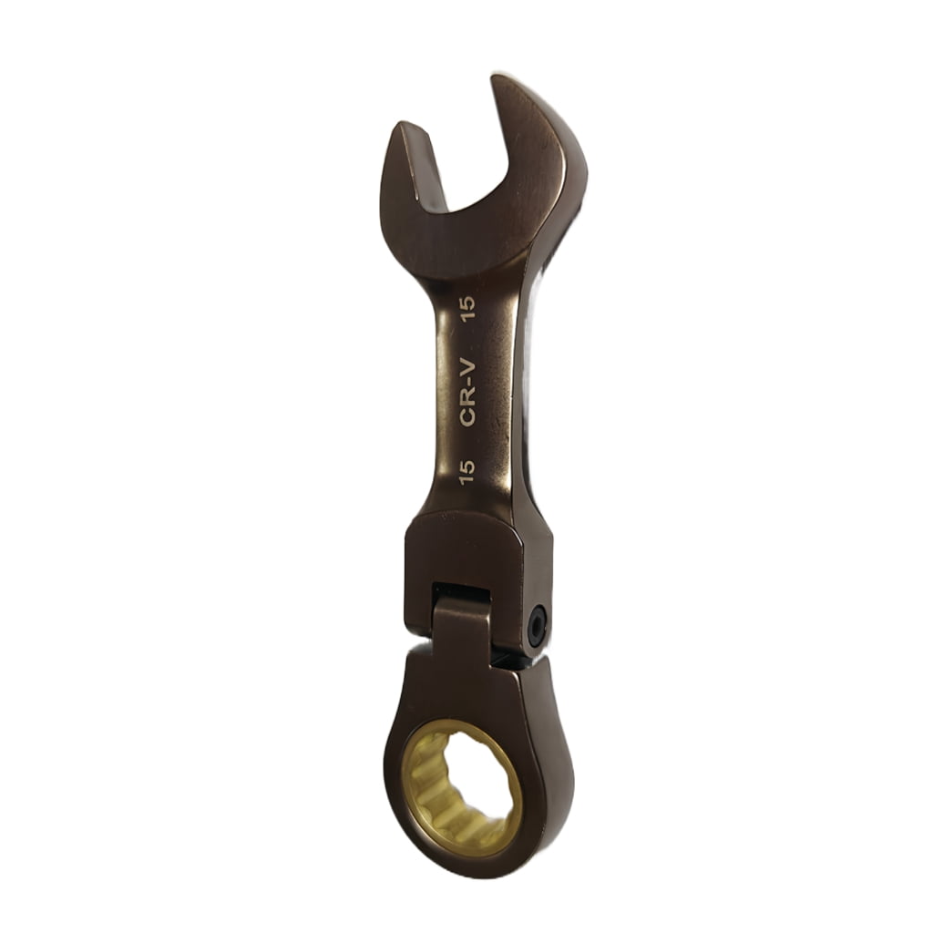 Ratchet Wrench Flexible Head Double Joint Long Metric Ratcheting Wrench ...