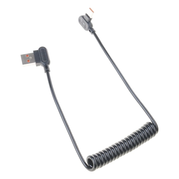 Flexible Reversible USB C Charges Cord fast charges Coiled Spring Designs Charging Cable for Multiple Devices