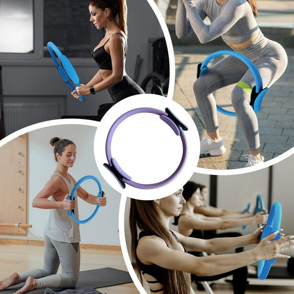 Flexible Ring Fitness for Home Training Inch Rings with Grips for Arm Thigh Core Toning Workout