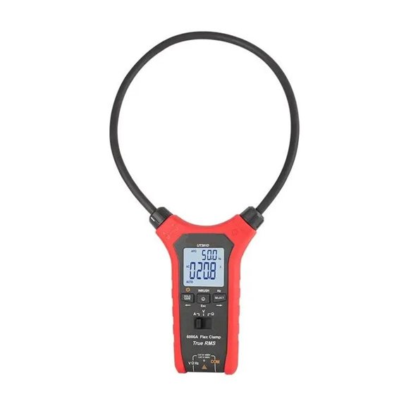 Flexible Rogowski Coil Clamp Meter True RMS High Precision Max 6000A