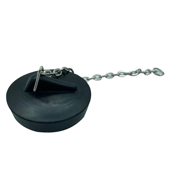 Flexible Rubber Bath Plug Convenient Sink Plug with Chain Drain Stopper Suitable for Kitchen & Bathroom Drains