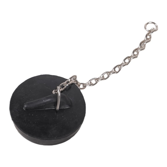 Flexible Rubber Bath Plug with Chain Stable Bathroom Sink Plug Easy to Use Stoppers for Kitchen & Bathroom Sinks