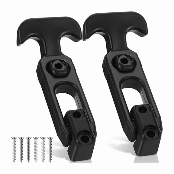 Flexible Rubber Draw T Handle Hasp Rubber Draw Latches with Screws for Hood Cooler Tool Cabinet Boat 2 Pcs