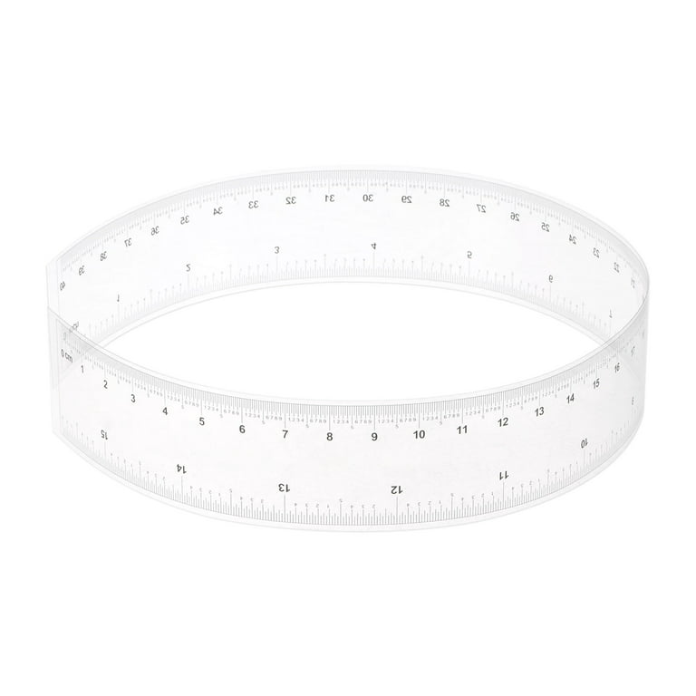  Flexible Plastic Ruler - 6 - White 130360-6-W