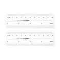 thumbnail image 1 of Flexible Ruler 4 Inch 0.1mm Scale PET Plastic Covered Thickened Film Straight Ruler, 2 Pieces, 1 of 1