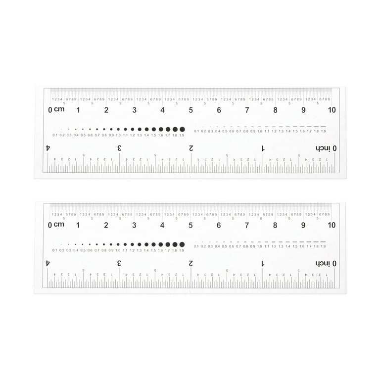 Ruler 6-Inch By 4 With cm - Printable Ruler