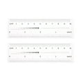 thumbnail image 1 of Flexible Ruler 4 Inch 0.5mm Scale PET Plastic Covered Film Straight Ruler, 2 Pieces, 1 of 6