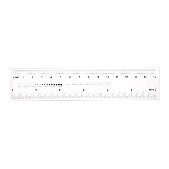 Flexible Ruler 6 Inch 0.1mm Scale PET Plastic Covered Thickened Film Straight Ruler