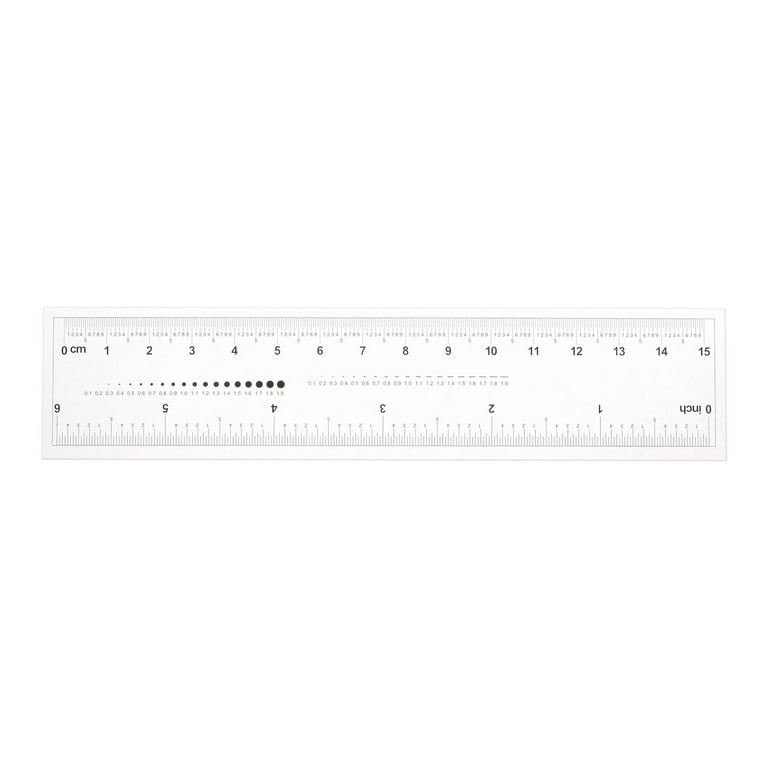 Flexible Ruler 6 Inch 0.5mm Scale PET Plastic Covered Thickened Film  Straight Ruler 