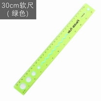 Flexible Ruler, Plastic Ruler, Shatterproof Flexible Measuring Ruler with Double Scales for Office Classroom Use, Soft Bendable PVC Material, 12 Inch/30 cm Length