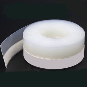 Flexible Self-Adhesive Weatherproof Door & Window Draft Seal Strip, Weather Stripping for Side of Door and Window, Transparent 25 mm 5 m Roll