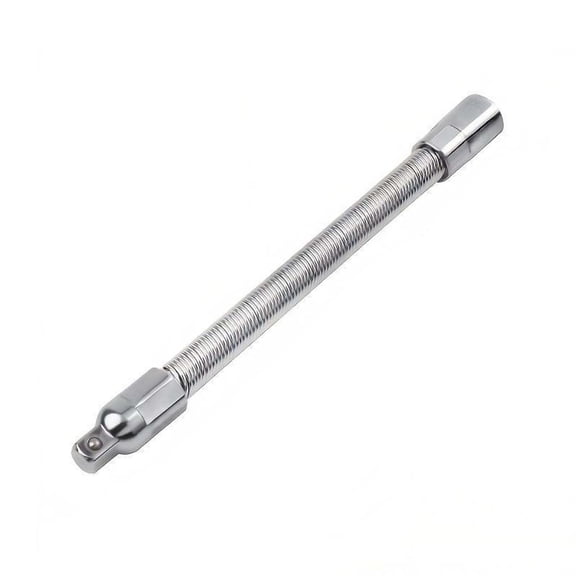 Flexible Shaft Extension Extender Flexible Connecting Rod Torque Socket Wrench Ratchet Drive Bar Bendable Spring Steel Flex Reach Tool Long Connecting Rod Electric Impact Drill Adapter Set