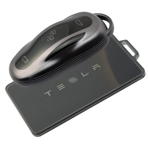Flexible Shock-Resistant TPU Smart Key Fob Cover for Tesla Model 3 Y S with Protective Keychain Case