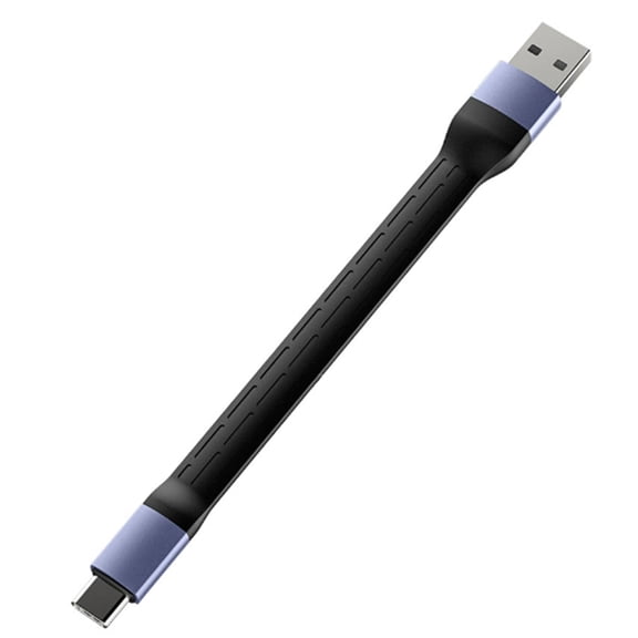 Flexible Short USB 3.2 A C Cable 240W Rapid Charging 40Gbps Transfer 15CM