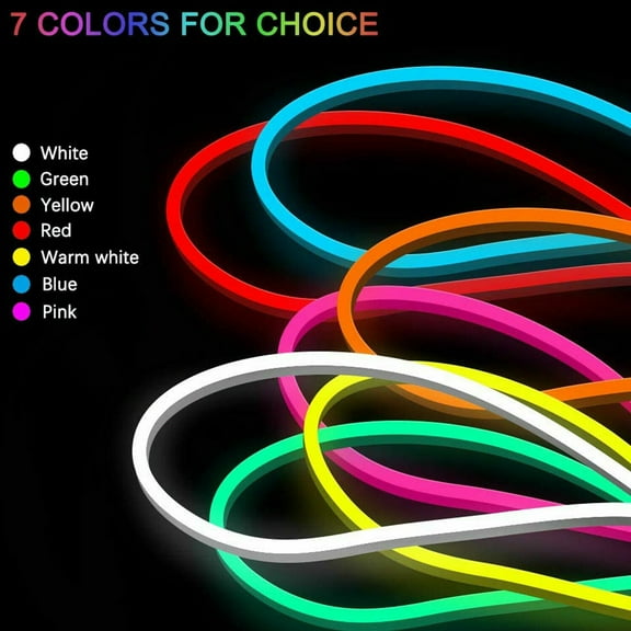 Flexible Sign Neon Lights Silicone Tube LED Strip Waterproof 12V 1M 2M 3M 5M