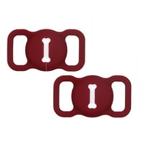 Flexible Silicone AirTag Collar Loop - Waterproof Protective Holder for Apple AirTag Pet Tracker, Durable GPS Tracking Case for Dog & Cat Collars (Secure Fit)