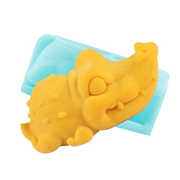Flexible Silicone Crocodiles Mold For Mousse Cake Chocolate Puddings Baking Party Treat Kids Kitchen Tool
